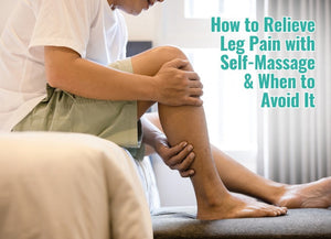 Man holding his leg in pain, indicating muscle soreness or cramp