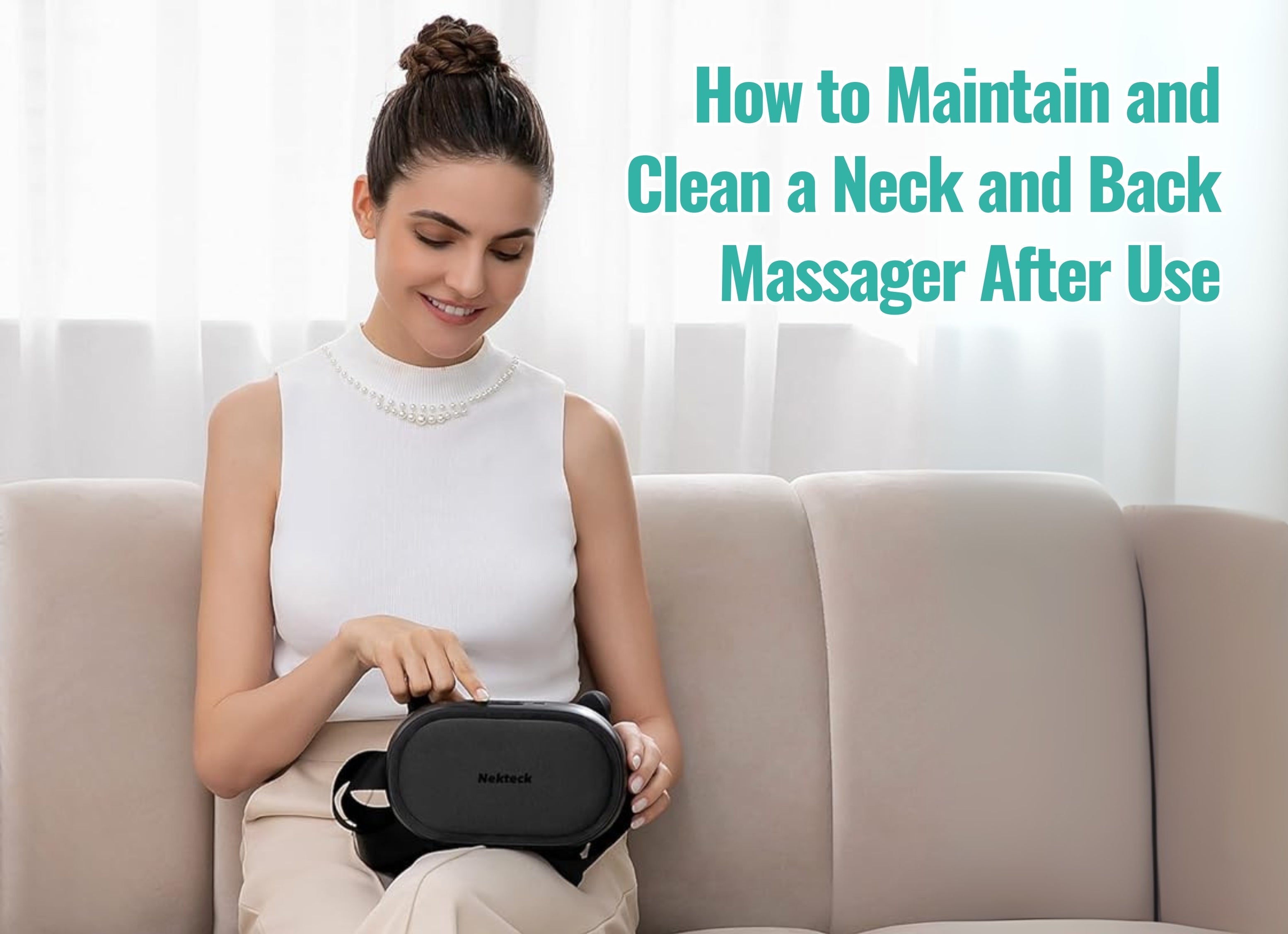 Step-by-step: how to clean a neck massager