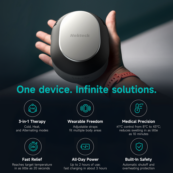 Nekteck Portable 3-in-1 Wearable Heat & Cold Device