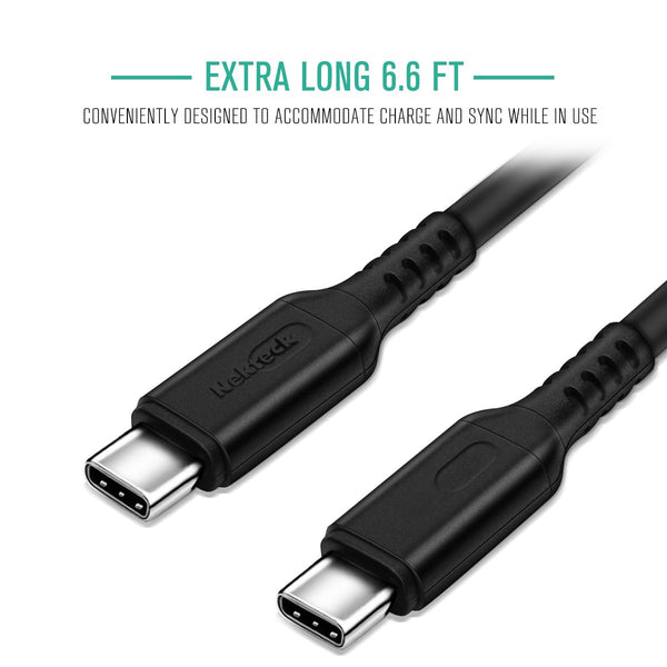 Nekteck USB-IF Certified USB C Cable 2 Pack