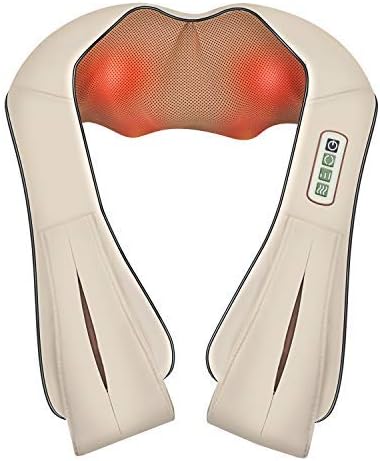 Nekteck Neck and Back Massager for Pain Relief Deep Tissue, Shiatsu Shoulder Massage Tool