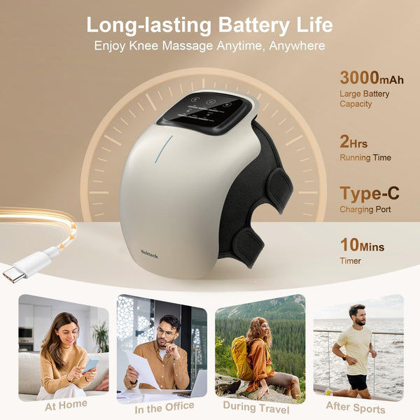 Nekteck Knee Massager, Cordless 3-in-1 Knee Massage