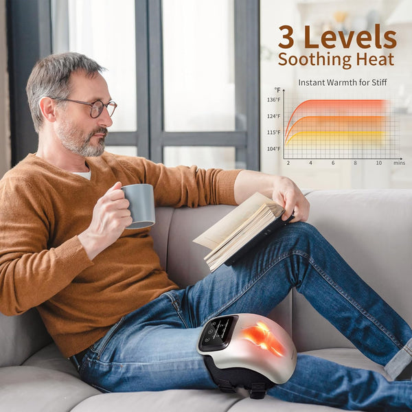 Nekteck Knee Massager, Cordless 3-in-1 Knee Massage