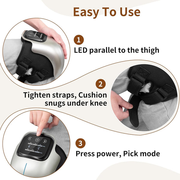 Nekteck Knee Massager, Cordless 3-in-1 Knee Massage