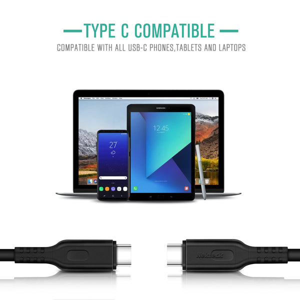Nekteck USB-IF Certified USB C Cable 2 Pack
