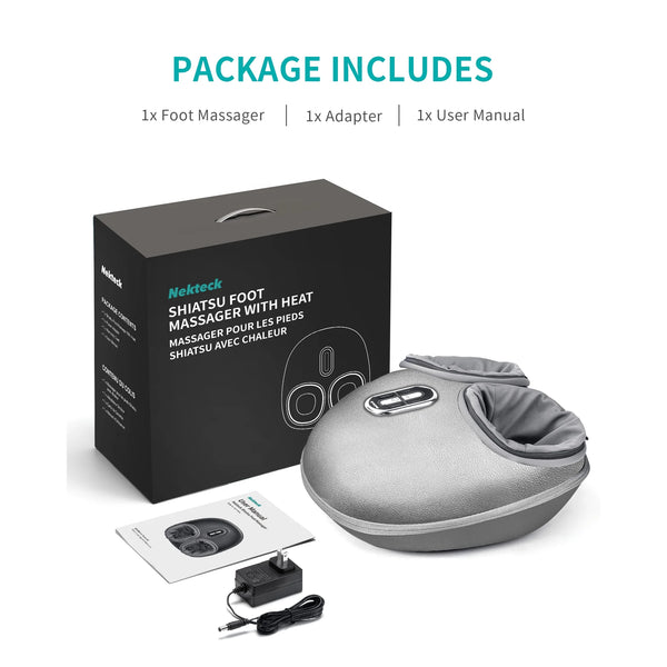 Nekteck Shiatsu Foot Massager Machine-Sliver