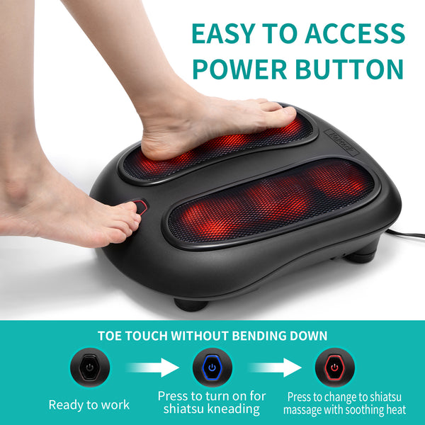 Nekteck Foot Massager with Heat(Black)