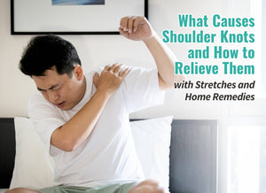 A man holding his shoulder in pain