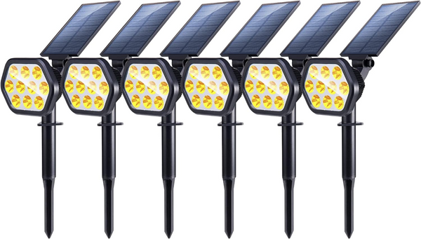 Nekteck 10 LED Solar Spotlights (2 Pack)
