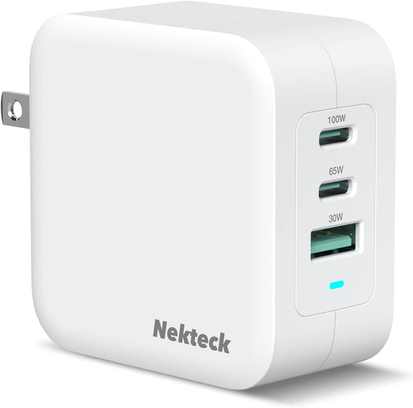 Nekteck GaN Charger 100W USB C Charger 3-Ports