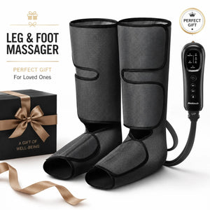 Nekteck Leg Compression Boots Massager with Heat for Circulation and Pain Relief, Air Compression Recovery Boots Massage Machine, Muscles Relaxation, 2 Modes 3 Intensities, Fathers Day Gifts, Birth