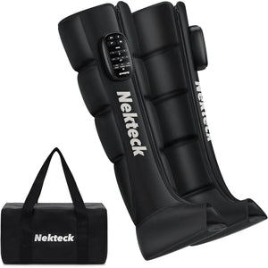 Nekteck Air Compression Recovery System, Cordless Full Leg Massager for Circulation and Pain Relief, Compression Boots with 6 Modes 4 Intensities, Muscles Relaxation, Great Gift for Wife Mom Women