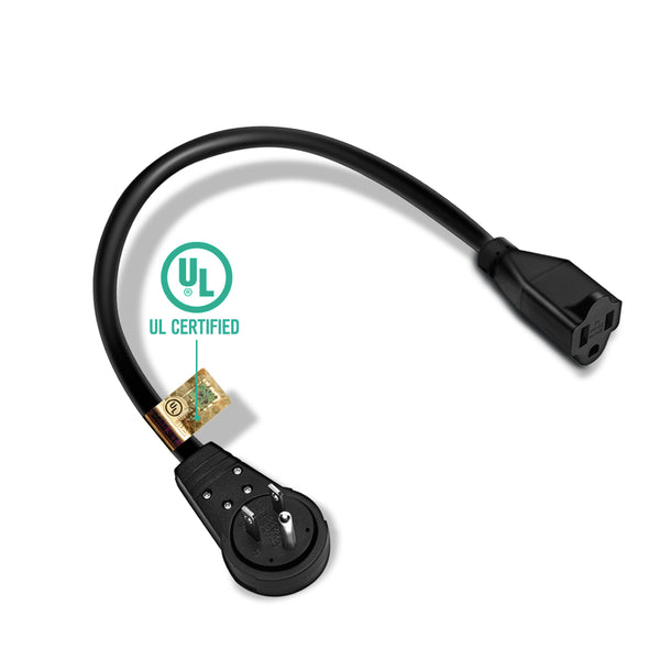 Nekteck 360° Rotating Flat Plug Extension Cord