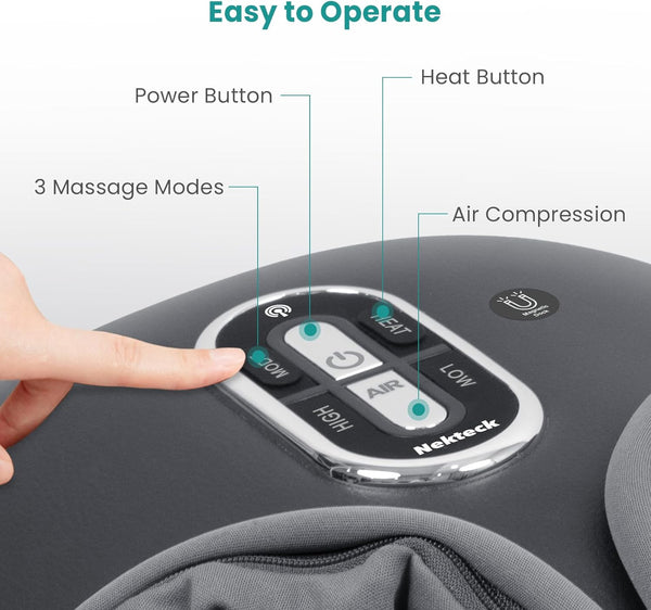 Nekteck Shiatsu Foot Massager Machine-With Remote Control