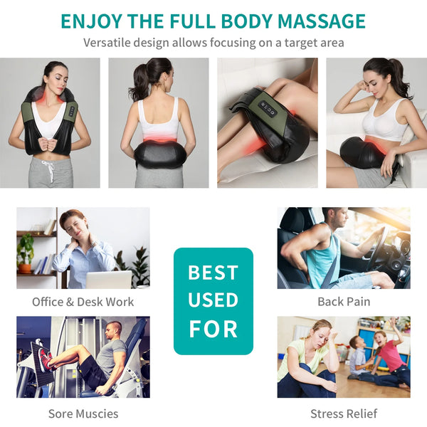 Nekteck Shiatsu Neck and Back Massager-Special Edition