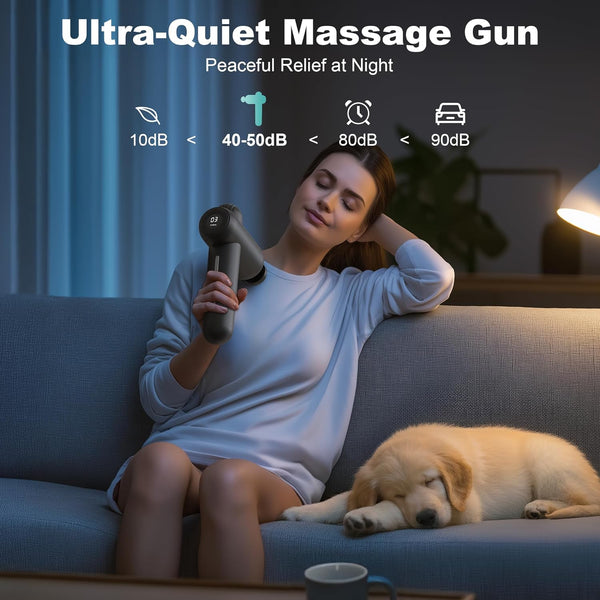 Nekteck Massage Gun Deep Tissue with 5-Head for Pain Relief