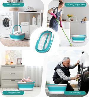 Nekteck Collapsible Foot Soaking Tub with 138 Massage Nodes & Pumice Stone
