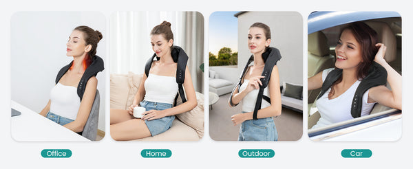 Cordless 6D Shiatsu Neck Massager Usage Scene