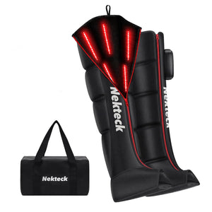 Nekteck Infrared Red Light Air Compression Cordless Full Leg Boot Massagers