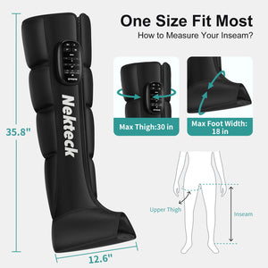 Nekteck Cordless Air Compression Full Leg Boot Massager