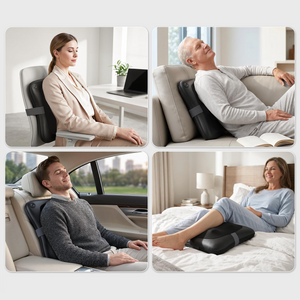 Nekteck Cordless Deep Tissue Back Massager Pillow with Heat