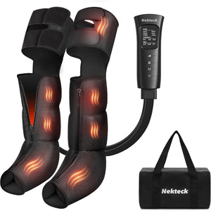 Nekteck Leg Compression Massager with Heat for Circulation and Relief