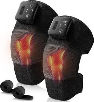 Nekteck Cordless Knee Massager with Heat Vibration-A Pair