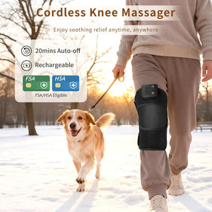Nekteck Cordless Knee Massager with Heat Vibration Scene-6