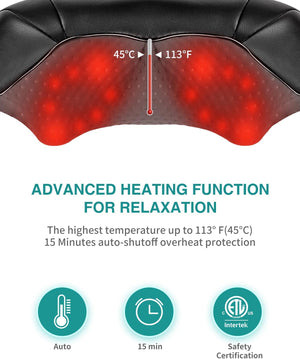 Nekteck Cordless Shiatsu Neck and Back Massager Scene-1