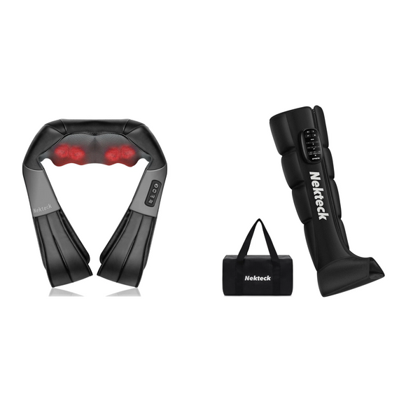 Nekteck Cordless Air Compression Full Leg Massage Bundle