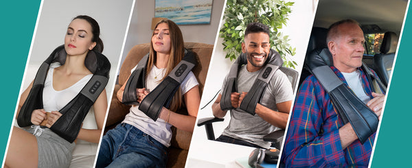 Shiatsu Neck Massager Usage Scene-Desktop