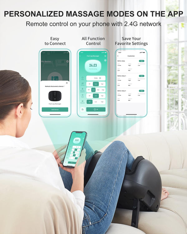 Nekteck Shiatsu Foot and Calf Massager (APP Control)