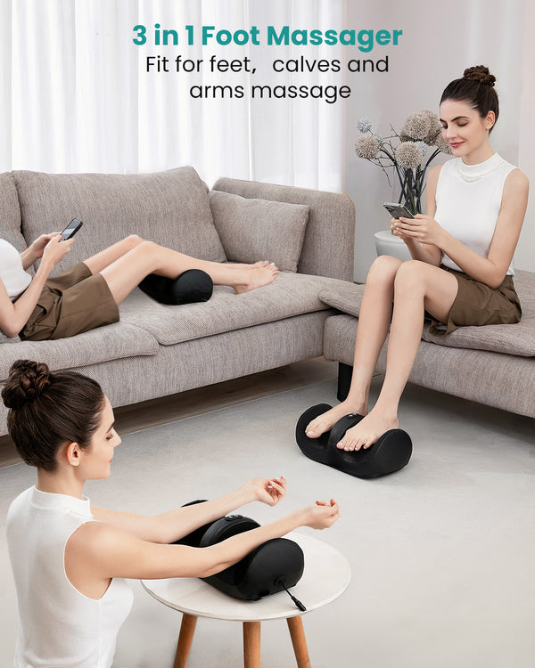 Nekteck Shiatsu Foot Massager with Heat, Lightweight and Compact