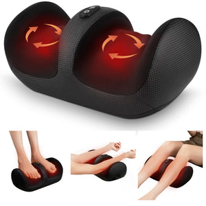 Nekteck Foot Massager with Heat & Foot Roller, Shiatsu Calf Leg Massager for Circulation and Neuropathy Pain Relief for Feet Care Home Office Gadgets Relaxing Massage Tools Gifts for Women Men Dad